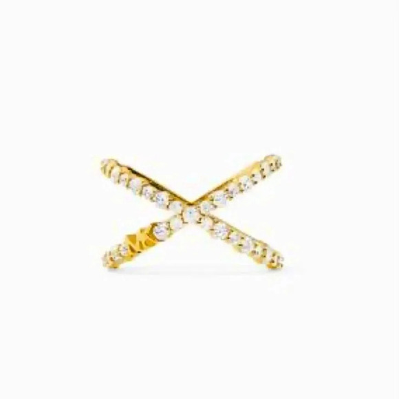 Michael Kors Oversized Ring Trim In Sterling Silver, Brand New with tags NWT - Picture 3 of 6